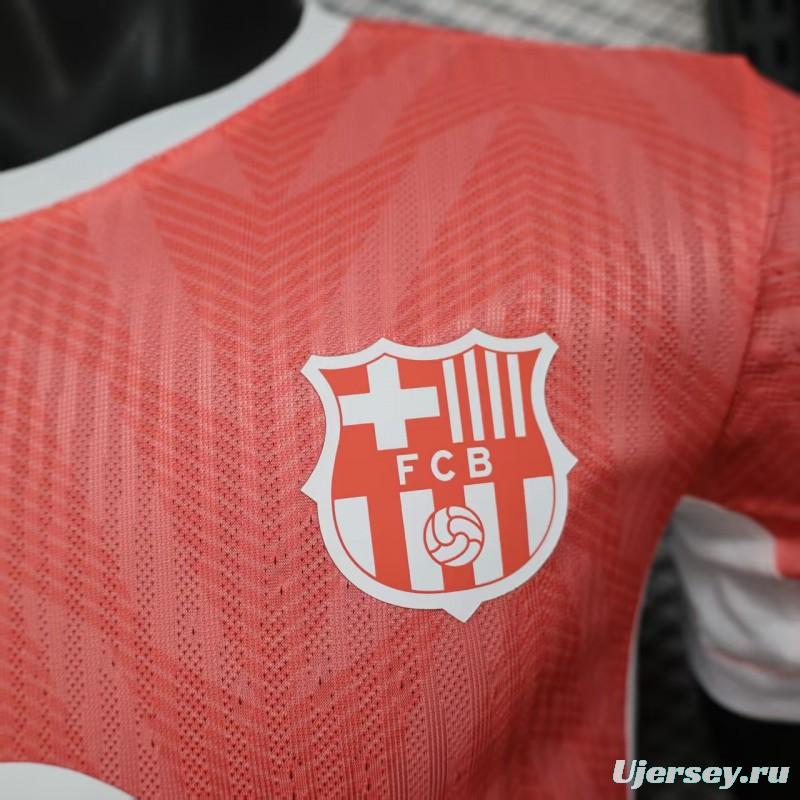 Player Version 25/26 Barcelona Pink with White Trim Jersey