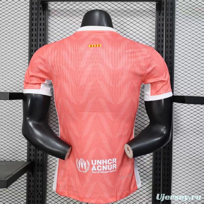 Player Version 25/26 Barcelona Pink with White Trim Jersey