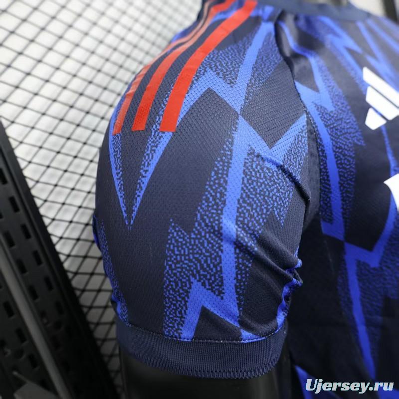 Player Version 25/26 Arsenal Third Blue with Geometric Lightning Pattern Jersey