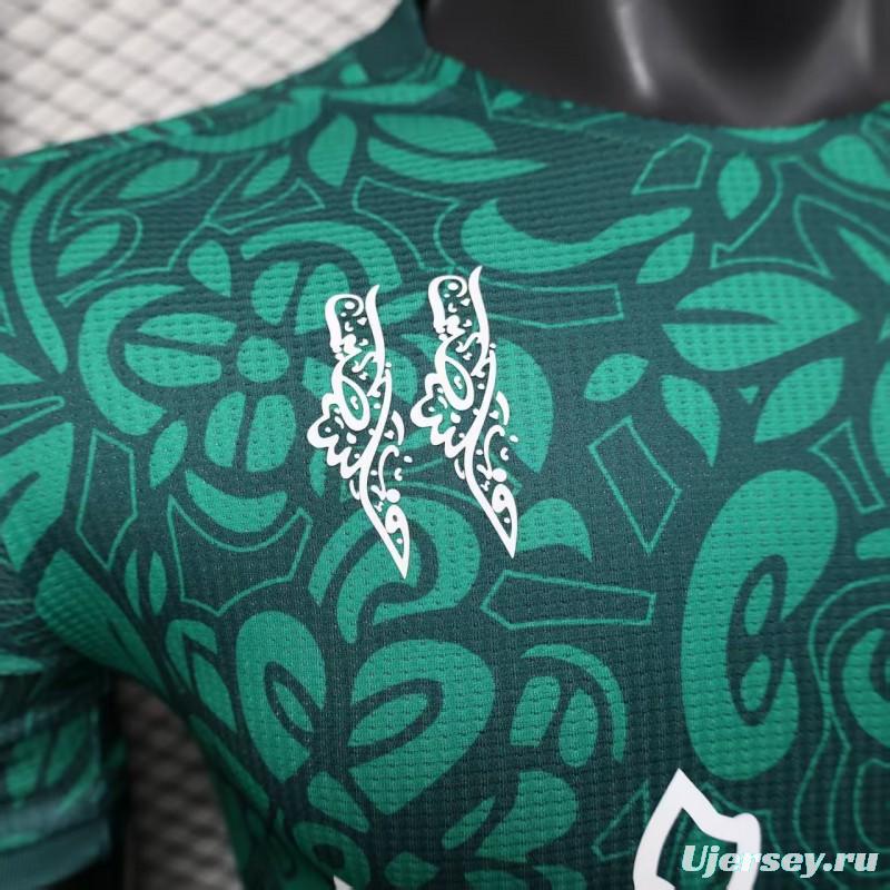 Player Version 25/26 FC Palestine Green with Traditional Islamic Pattern Jersey