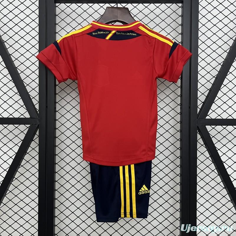 Retro 2012 Kids Spain Home Size 16-28 Jersey