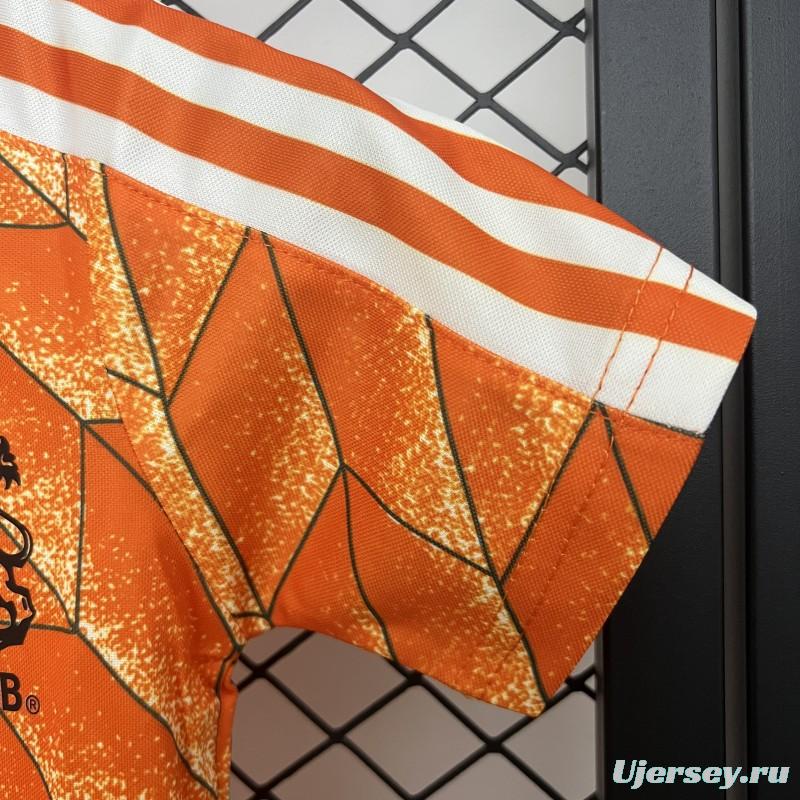 Retro 1988 Kids Netherlands Home Size 16-28 Jersey