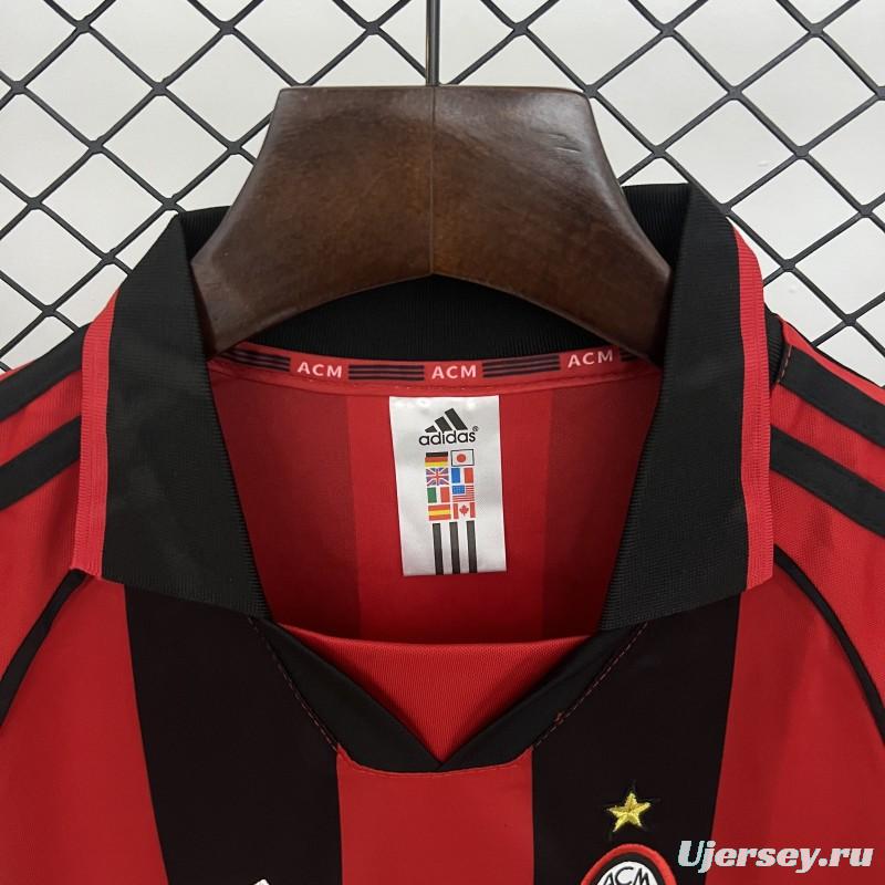 Retro 98/99 Kids AC Milan Home Size 16-28 Jersey