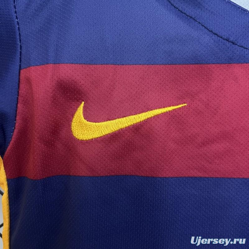 15/16 Kids Barcelona Home Size 16-28 Jersey