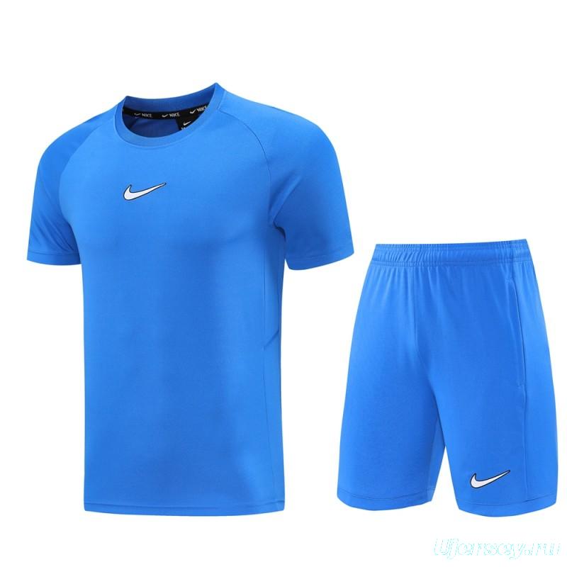 25/26 Nike Blue Short Sleeve Jersey+Shorts