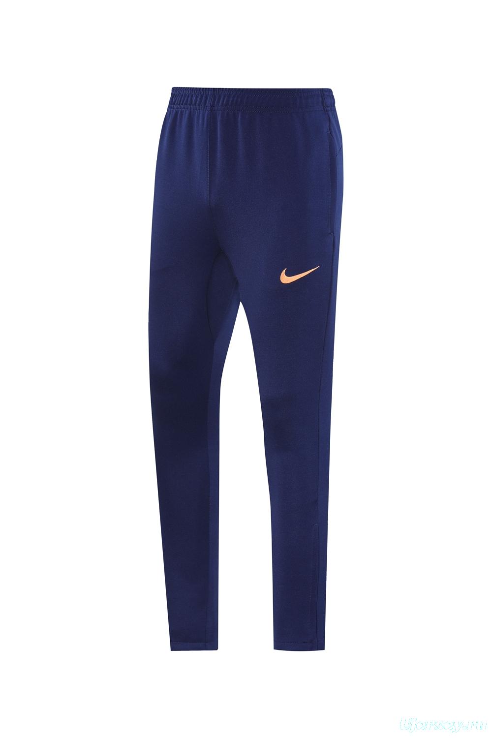 25/26 Barcelona Navy/Orange Full Zipper Jacket +Long Pants