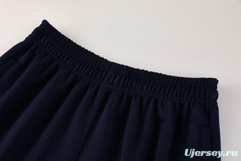 2025 Nike Blue/Black Full Hoodie Zipper Jacket +Long Pants