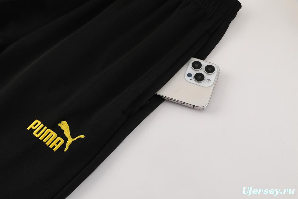 25/26 Borussia Dortmund Black/Yellow Full Zipper Jacket +Long Pants