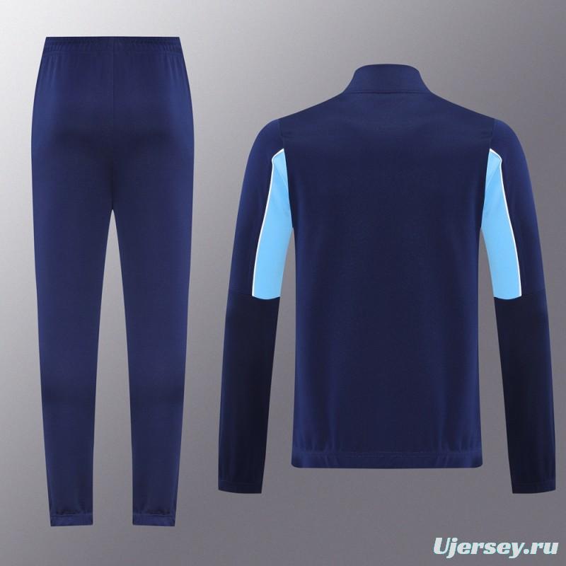 25/26 Manchester City Blue/Navy Full Zipper Jacket +Long Pants