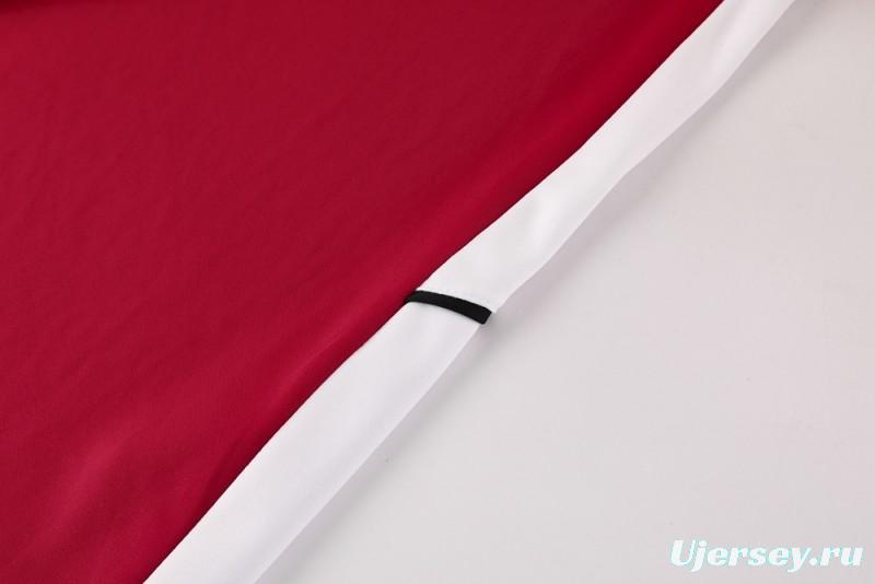 2025 Nike Red Full Hoodie Zipper Jacket +Long Pants