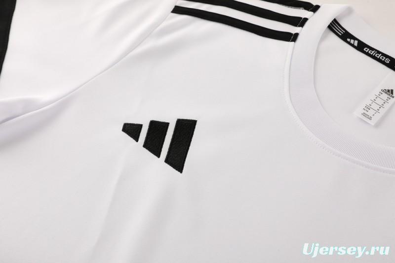 2025 Adidas White Short Sleeve Jersey+Shorts