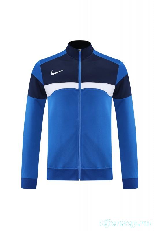 2025 Nike Blue/Black Full Hoodie Zipper Jacket +Long Pants