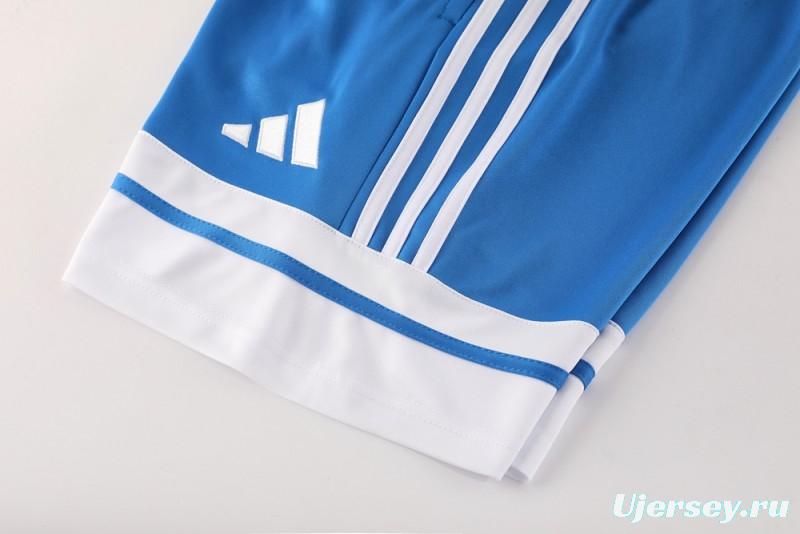 2025 Adidas Blue Short Sleeve Jersey+Shorts