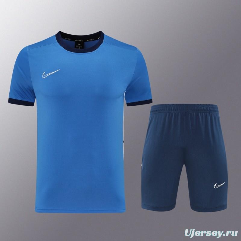 2025 Adidas Blue Short Sleeve Jersey+Shorts