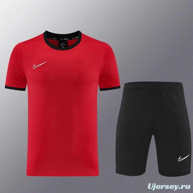 2025 NIKE Red Short Sleeve Jersey + Shorts