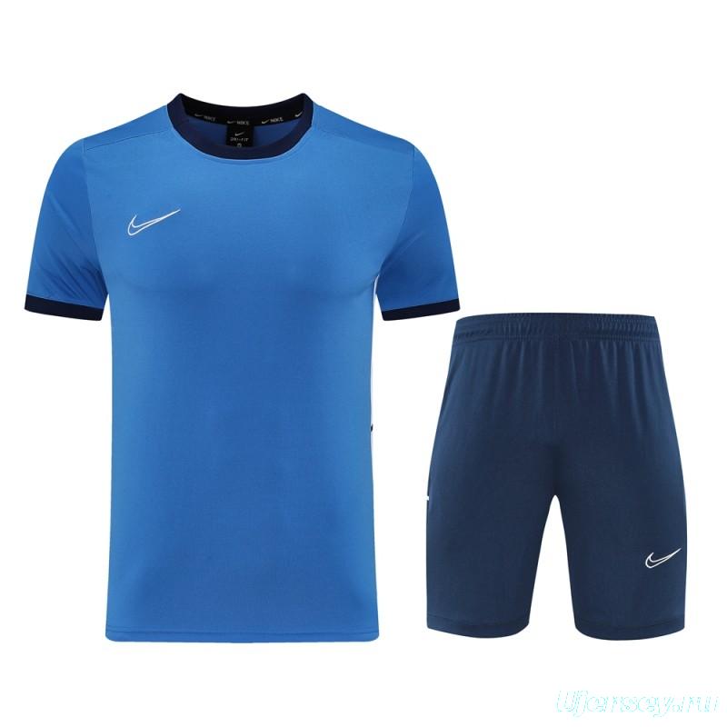 2025 Adidas Blue Short Sleeve Jersey+Shorts