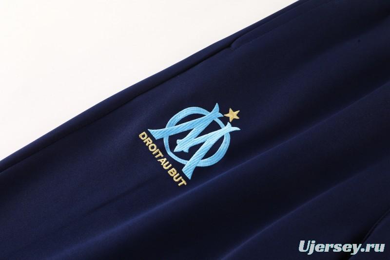 25/26 Olympique Marseille Blue/Navy Full Zipper Jacket +Long Pants