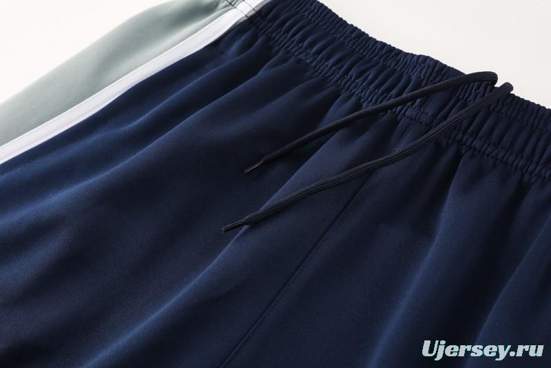 25/26 Real Madrid Navy/Grey Full Zipper Jacket +Long Pants