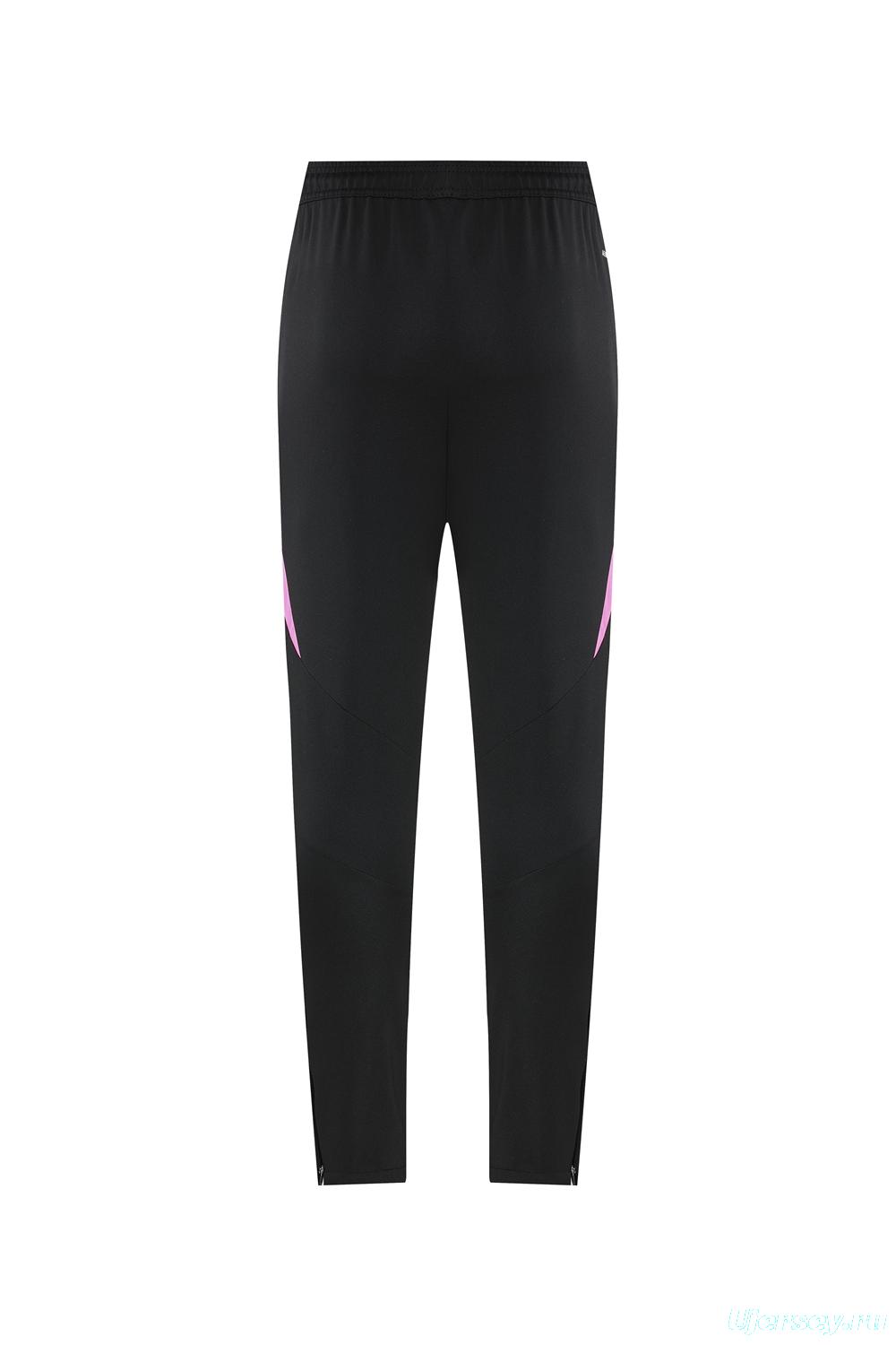 2025 Adidas Orange & Black with Leopard Print Pattern Half Zipper Jacket +Long Pants