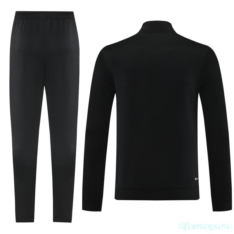 2025 Adidas Orange/Black Full Zipper Jacket +Long Pants