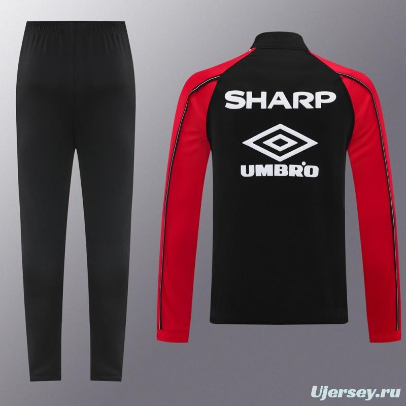 25/26 Manchester United UMBRO Vintage Full Zipper Jacket +Long Pants