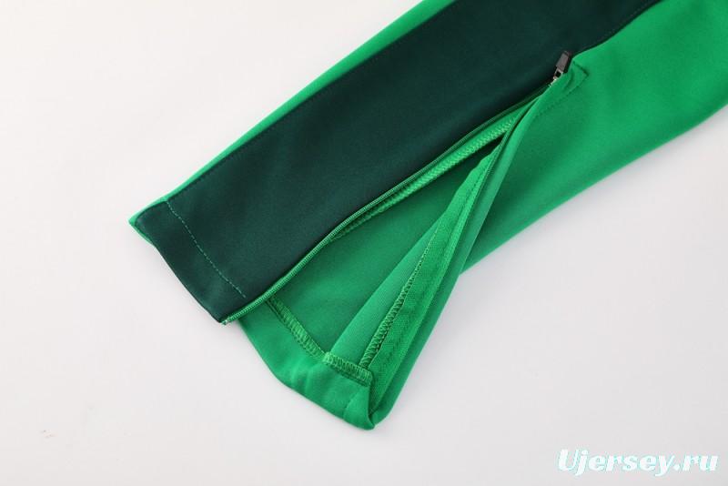 2025 NIKE Green Full Zipper Jacket +Long Pants