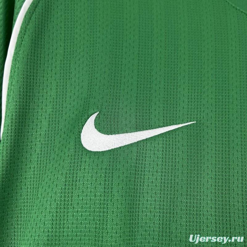 2007/08 Manchester United Green Goalkeeper Long Sleeves Retro Jersey