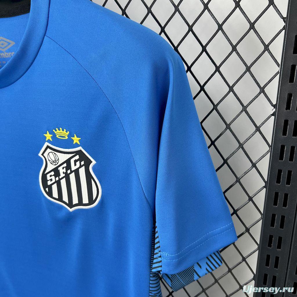 2025/26 Santos Blue Goalkeeper Jersey