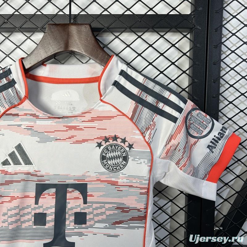 25/26 Kids Bayern Munich Away Size 16-28 Jersey