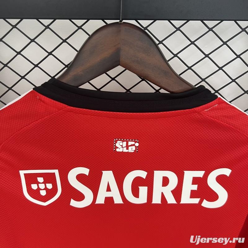 25/26 Long Sleeve Benfica Home Jersey