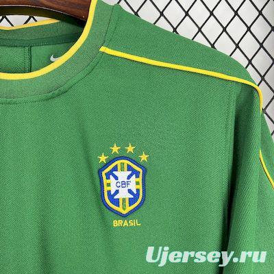 Retro 1998 Brazil Goalkeeper Green Jersey