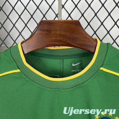 Retro 1998 Brazil Goalkeeper Green Jersey