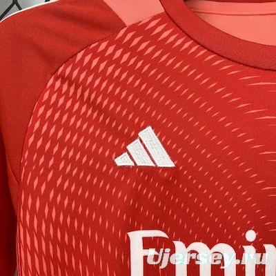 2025/26 Kids Real Madrid Orange Color Goalkeeper Red Jersey