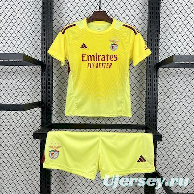 2025/26 Kids Benfica Yellow Goalkeeper Kit