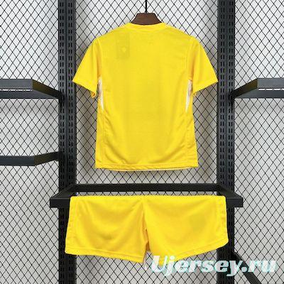 2025/26 Kids Atletico Madrid Yellow Goalkeeper Jersey