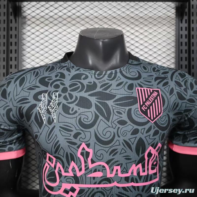 Player Version 25/26 CD Palestina Black Jersey