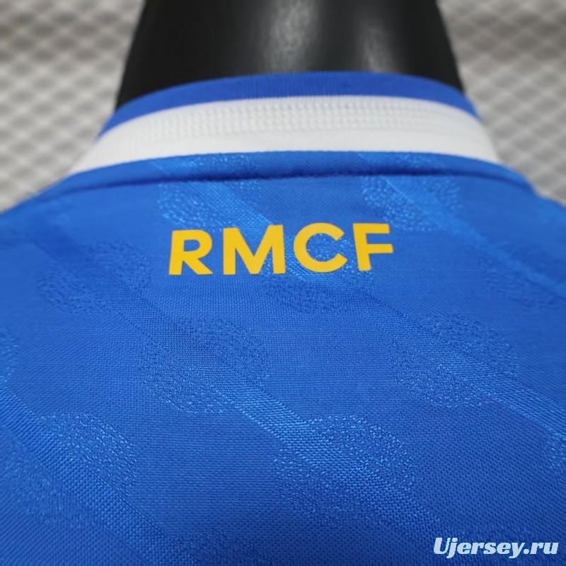 Player Version 25/26 Real Madrid Third Blue Long Sleeve Jersey