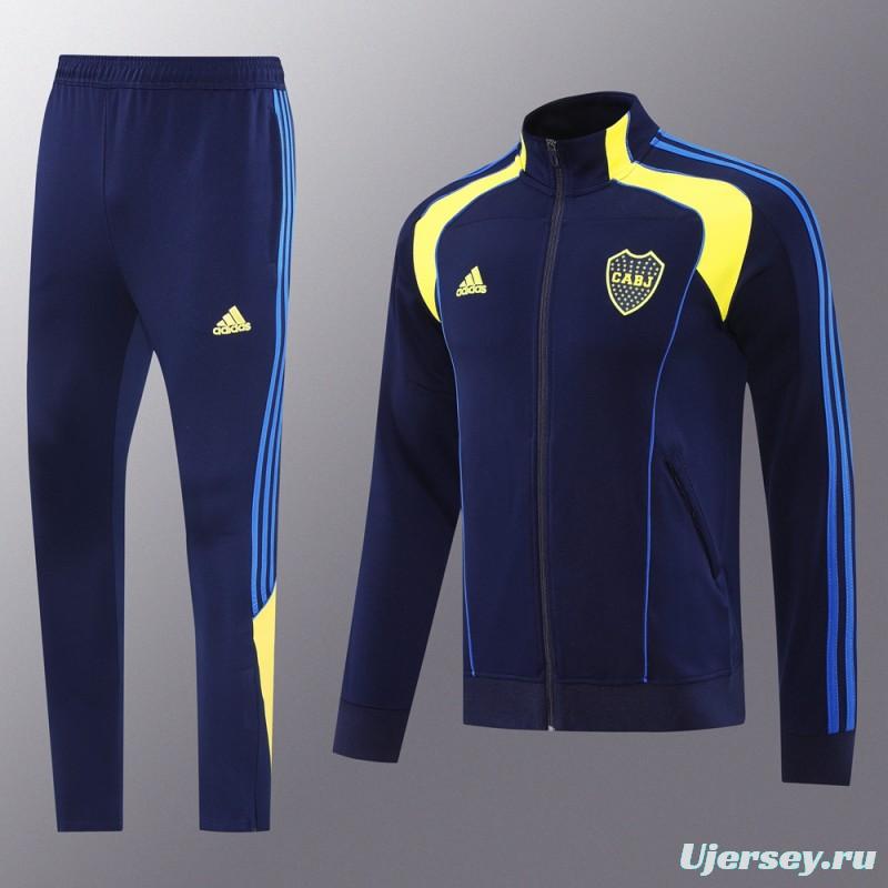 25/26 Boca Juniors Navy Full Zipper Jacket + Long Pants