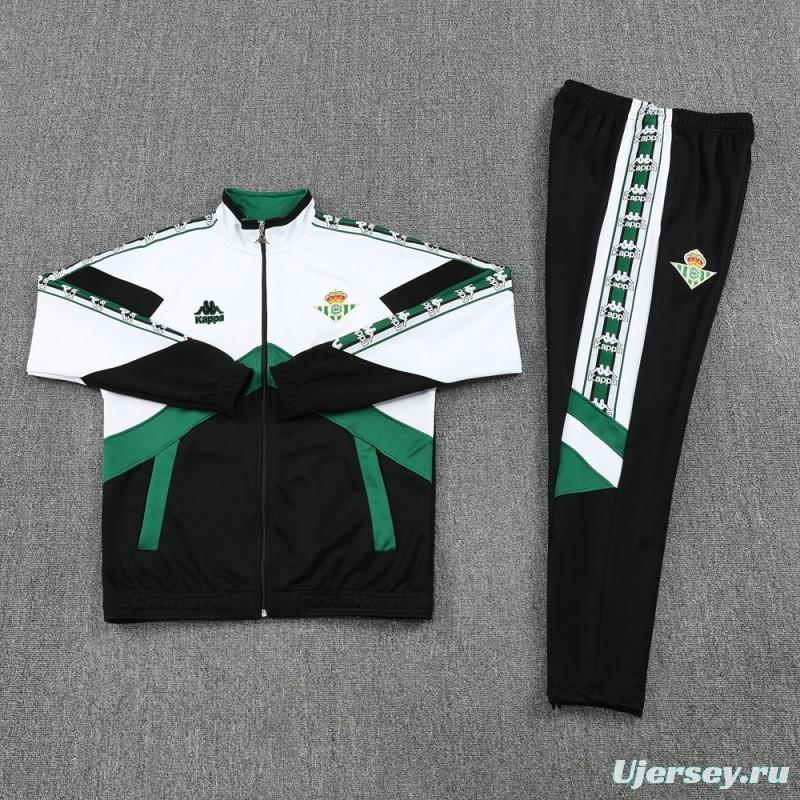 25/26 Real Betis WHITE/Black/Green Full Zipper Jacket + Long Pants