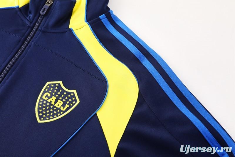 25/26 Boca Juniors Navy Full Zipper Jacket + Long Pants