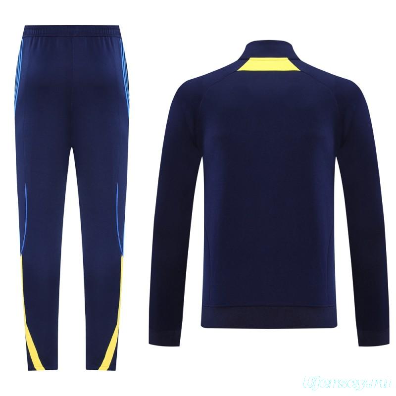 25/26 Boca Juniors Navy Full Zipper Jacket + Long Pants