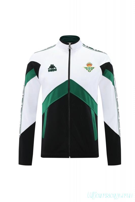 25/26 Real Betis WHITE/Black/Green Full Zipper Jacket + Long Pants