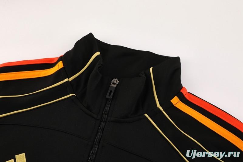 25/26 Arsenal Black Full Zipper Jacket + Long Pants