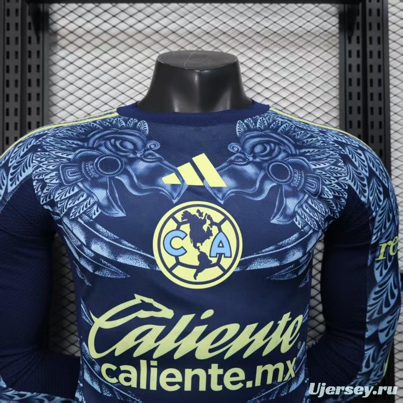 Player Version 25/26 Club America Away Long Sleeve Jersey