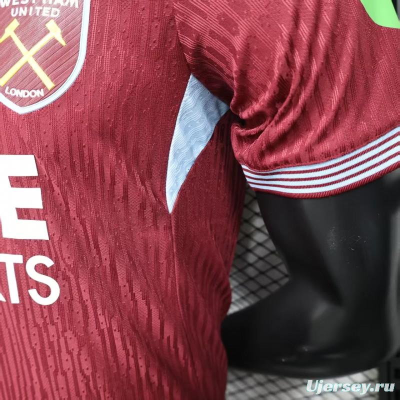 Player Version 25/26 West Ham Home Jersey
