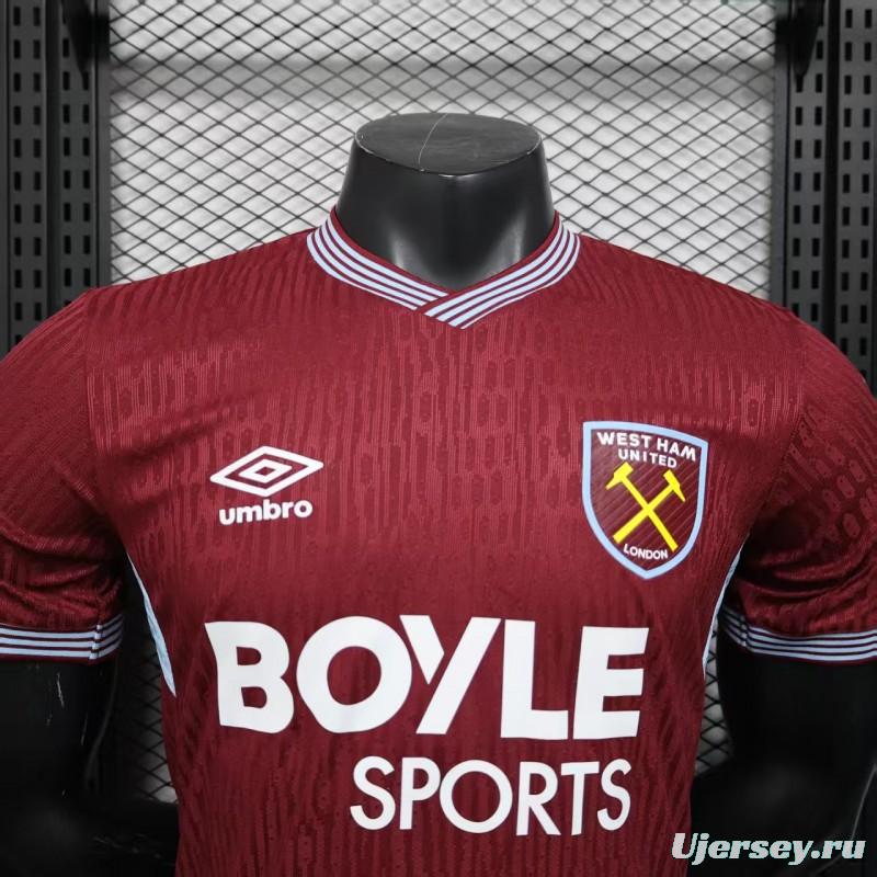 Player Version 25/26 West Ham Home Jersey