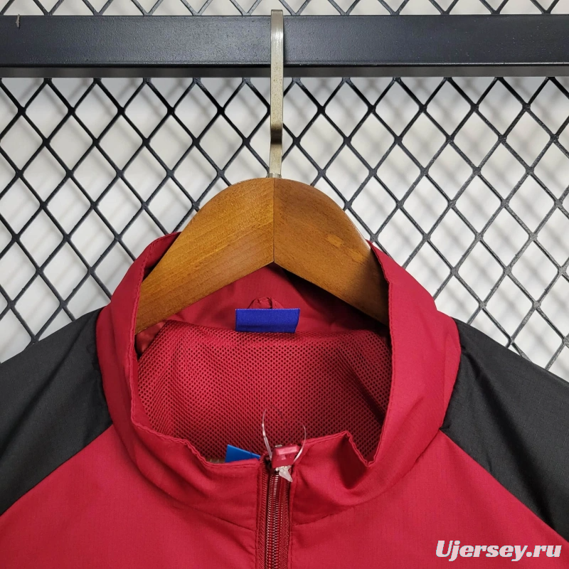 25/26 Nottingham Forest Jacket Red Windbreaker