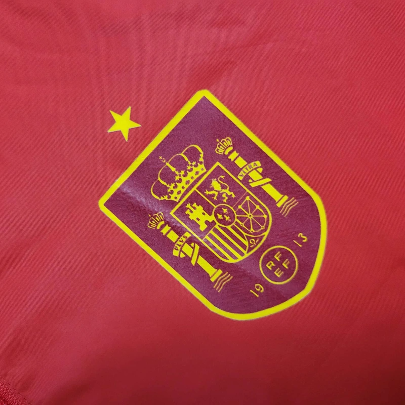 2025 Spain Jacket Red Windbreaker