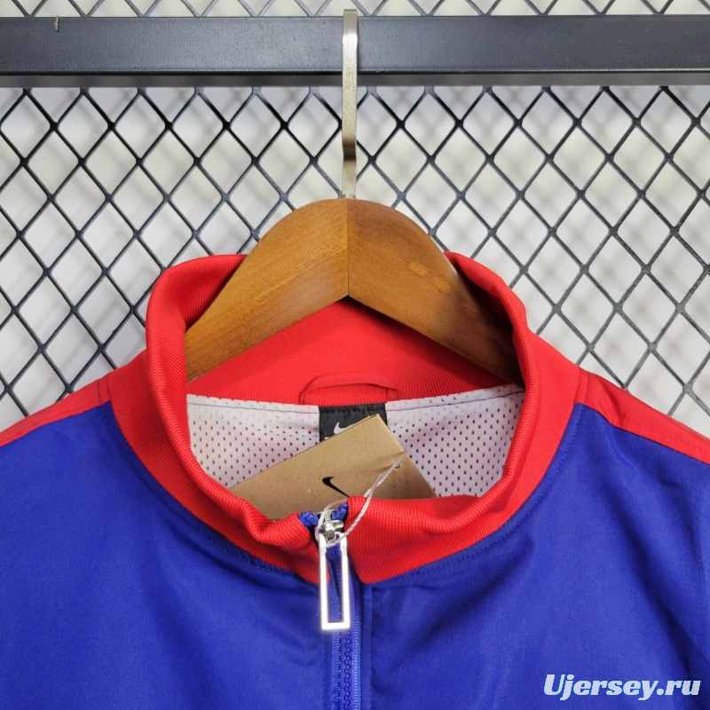 25/26 Barcelona Jacket Blue Windbreaker
