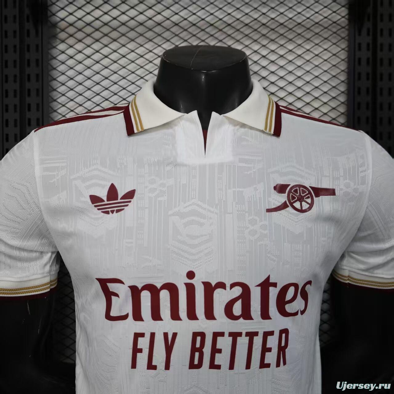 Player Version 25/26 Arsenal Third White Jersey